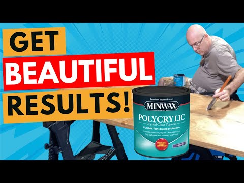 EASIEST way to apply MINWAX POLYCRYLIC for the BEST finish!  - Quadriplegic Woodworking