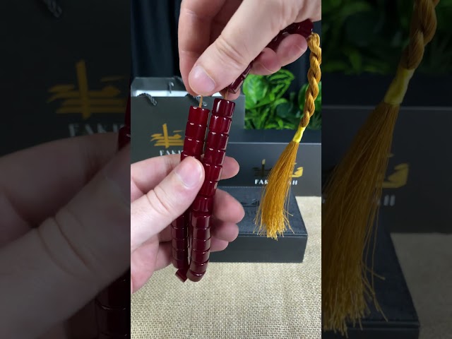 مسباح مسكي كرزي – خرز برميلي كبير