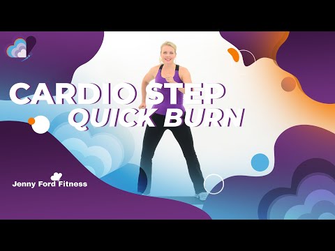 Basic Step Aerobics Workout | Quick 2 Combos | Fitness Cardio Burn | Beginner How to Do Step