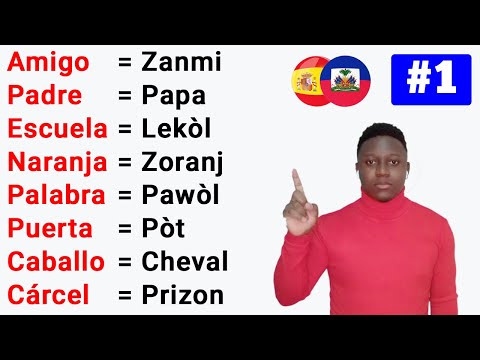 Español-Creole #1 New Vocabulary for Fluent Spanish and Creole