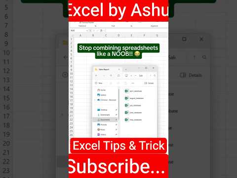 How to use Power Query to combine different Excel spreadsheets!#excel #accounting #workhacks #excel