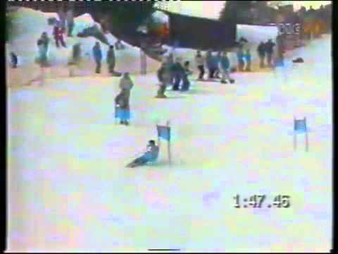 Bib 34: Sergio Bergamelli wins giantslalom (Kranjska Gora 1992)