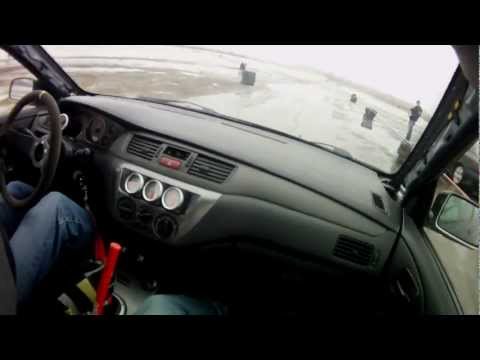 Mervin/Paweł Ferdek - Mitsubishi Lancer Evo VIII - WLTA 2012 I runda - przejazd 0. - 18.02.2012 r.