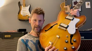 Video thumbnail for Epiphone Riviera Royal Tan. My honest review! by Paul Stafford Cook