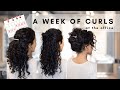 A WEEK OF CURLS FOR THE OFFICE  |  WOMEN'S HAIRSTYLES  |  EASY CURLY HAIRSTYLES  - THE CURL STORY