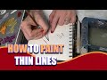 How To Paint THIN LINES In ACRYLICS Acrylicpainting