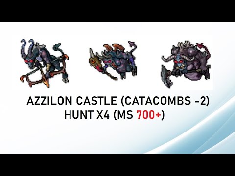 Tibia Hunt - Azzilon Catacombs (-2) x4 (MS 700+)