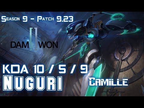 DWG Nuguri CAMILLE vs JAX Top - Patch 9.23 KR Ranked