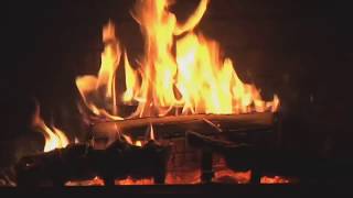 Fireplace with Christmas music