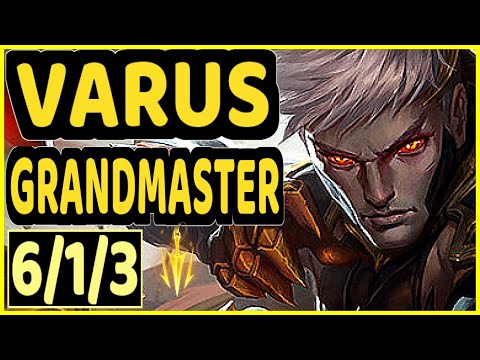 FENIX (VARUS) - 6/1/3 KDA BOTTOM ADC GAMEPLAY - NA Ranked GRANDMASTER
