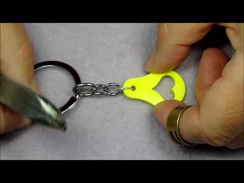 Nyckelringar Keyrings made easy DIY Ziddharta - Varuvagnspoletter med hjärta