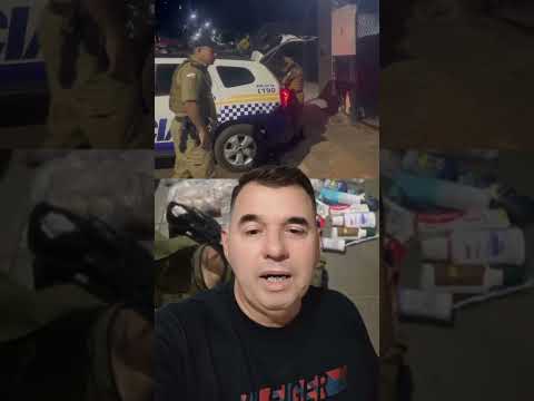 Ladrão preso no flagra em Guaraí-TO dia 18/07.