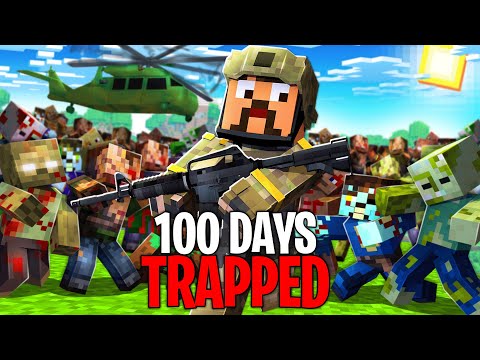 Trapped For 100 Days on a Minecraft Zombie Island..