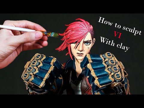 I sculpted Vi (Arcane) out of Polymer clay