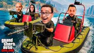 GTA 5 Online #6 - MOTAS D'ÁGUA DO INFERNO C/ VITOR SAKI E MISS PEGASUS