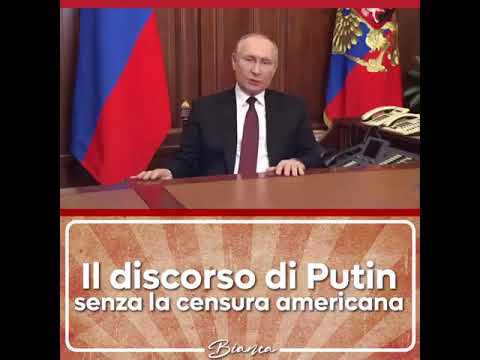 Il discorso integrale di Putin del 24 febbraio 2022 - Traduzione fedele in italiano