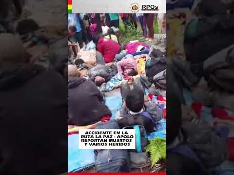 TRAGEDIA EN LA RUTA LA PAZ-APOLO: BUS SE EMBARRANCA Y REPORTAN MUERTOS Y VARIOS HERIDOS Reportan ...