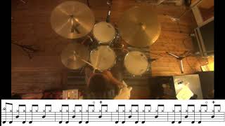 An Cat Dubh (U2) drum cover + score