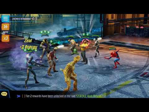 Blitz auto: SL, Groot, Mantis, Minerva, & Thanos