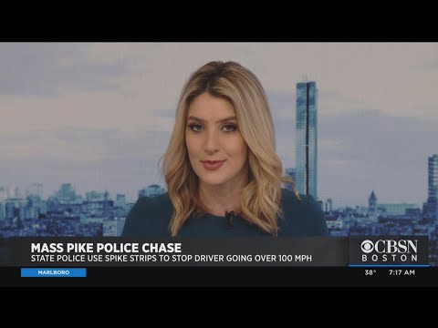 State Police Use Spike Strips To Stop Driver Going 100 MPH On Mass Pike