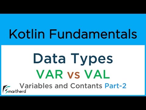 Kotlin Data Types VAR vs VAL Variables and Constants DEMO Part 2 4 3