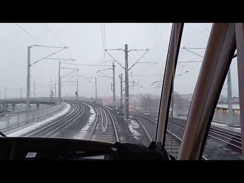 Stockholm Tram Route 31 Driver's Eye View.