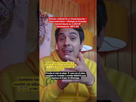 Remate Judicial de un departamento en Estación Central desde las 2.060 UF