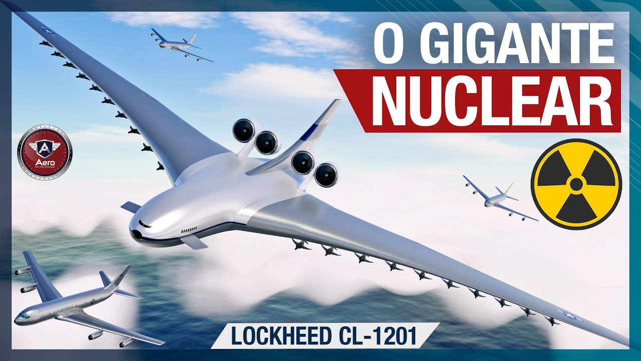 PORTA AVIÕES NUCLEAR VOADOR - Lockheed CL 1201 poderia carregar 24 caças
