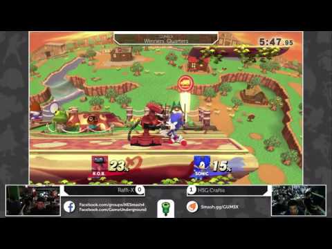 GUMS X Singles (Winner's Quarters) - HSG Craftis (Sonic) vs Raffi-X (ROB)