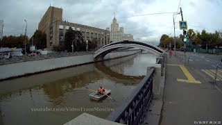 Пешеходная прогулка вдоль реки Яуза от Котельнической набережной до пересечения