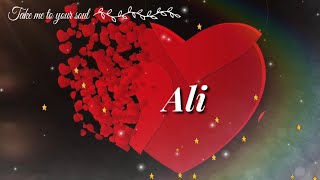 Ali name Romantic song @anabiyanoor278