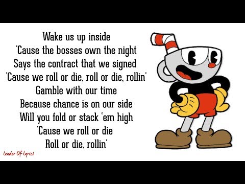 Cuphead - ROLL OR DIE (Lyrics) | BOSSES RAP BATTLE (From Rockit Gaming)