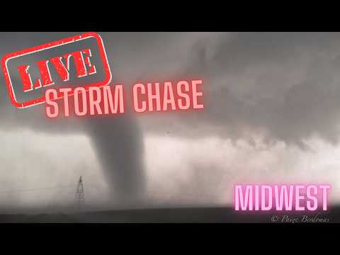 Midwest Tornado Threat - Illinois and Indiana Supercells - Live Storm Chase