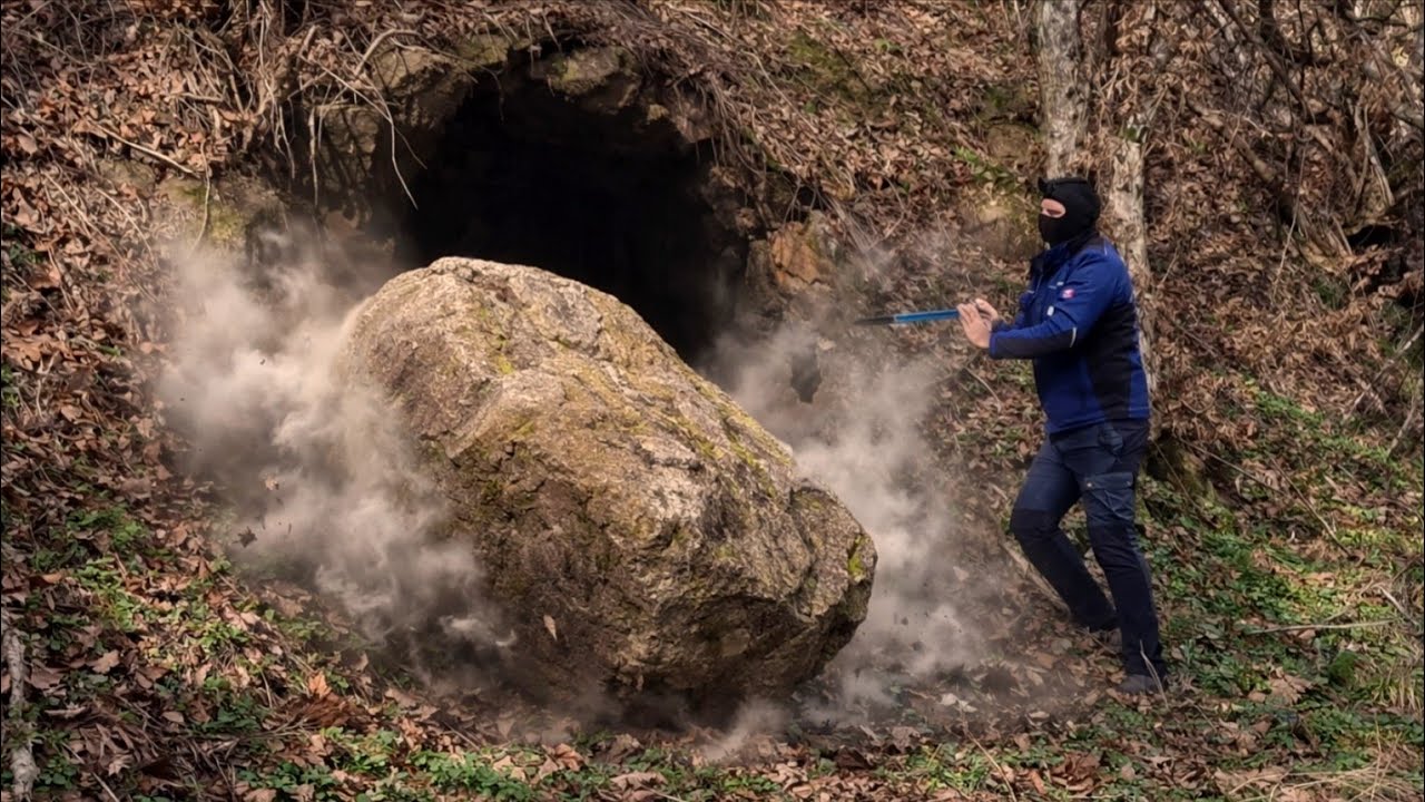 Düşürdüğüm Kayanın Arkasında Buldum Büyük Defineyi!!!