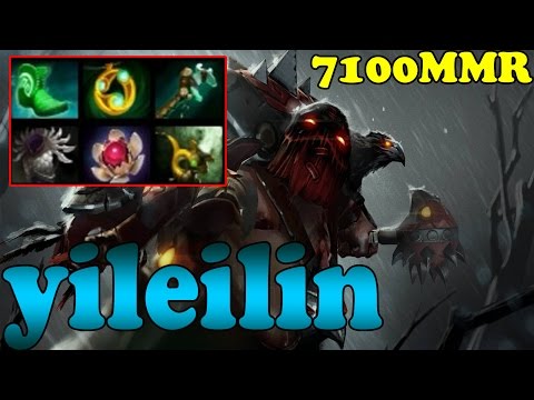 Dota 2 - yileilin 7100 MMR Plays Pudge Vol 1 - Ranked Match Gameplay!
