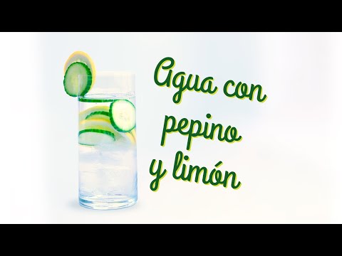 Agua con pepino y limón