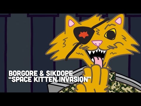 Video Space Kitten Invasion de Borgore 