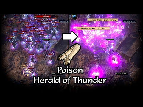 Poison Herald of Thunder is more viable than expected - Path of Exile (3.15 Expedition)