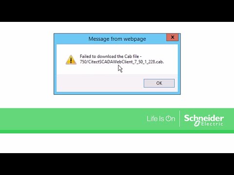 Configuring ActiveX to Enable PowerSCADA Expert Web Client | Schneider Electric Support