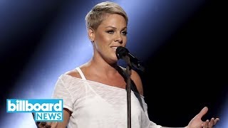 Pink Gets Emotional Performing &#39;Wild Hearts Can&#39;t Be Broken&#39; at 2018 Grammys | Billboard News