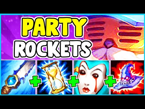 *BEST SKIN* POOL PARTY HEIMERDINGER SPOTLIGHT! FULL AP ONESHOT BUILD JUNGLE - League Of Legends