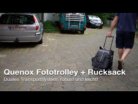 Quenox Rollenträger - Rucksack und Fototrolley in einem, duales Tragesystem #eycquenox
