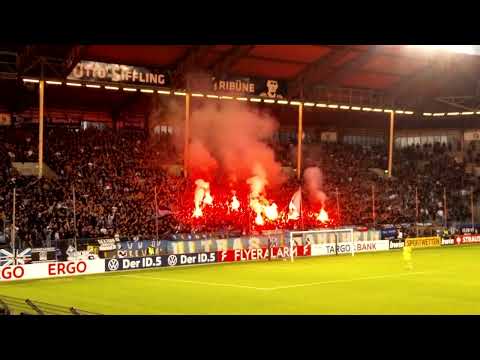 Choreo und Pyroshow in Mannheim | Woodles 💙🖤