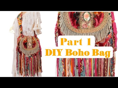How To Make a Boho Artisan Fringe Flap Bag Part 1 of 3