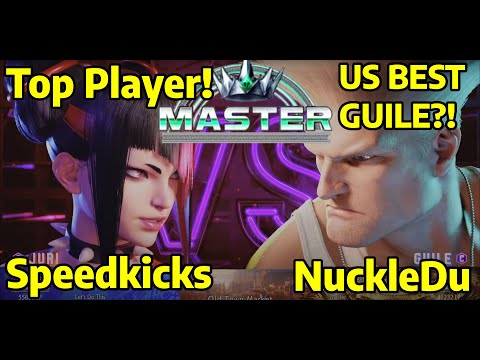 Street Fighter 6 CR Speedkicks (Juri) VS NuckleDu (Guile) 4K Master Ranks