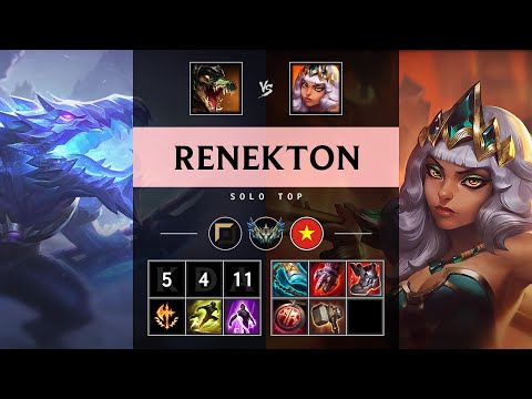 Renekton Top vs Qiyana - VN Challenger Patch 25.13