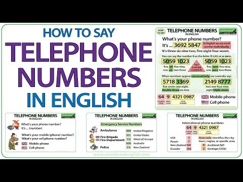 How to Say Telephone Numbers in English