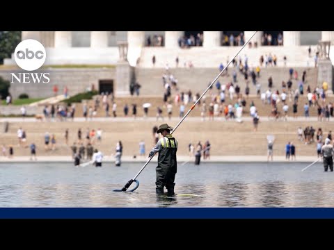 Trump alleges vandalism at Reflecting Pool