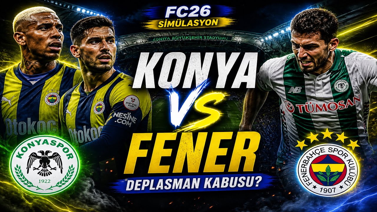 FENERBAHÇE KRİTİK DEPLASMANDA! 😱 | Konyaspor - Fenerbaçe FC26 Simülasyon