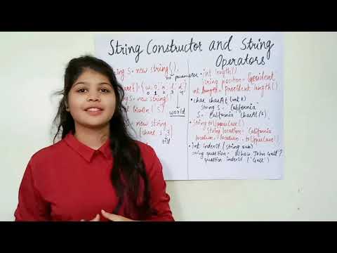 String Constructor And String Operators